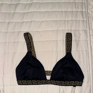 Versace GRECA BORDER BIKINI TOP